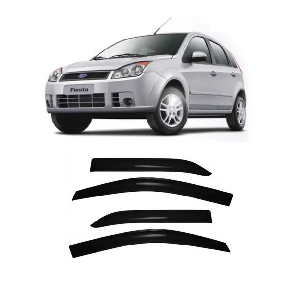 Calha de Chuva Defletor Fiesta Hatch/Sedan 2002/2011 Rocam 2012/2014 4 Portas TG Poli 