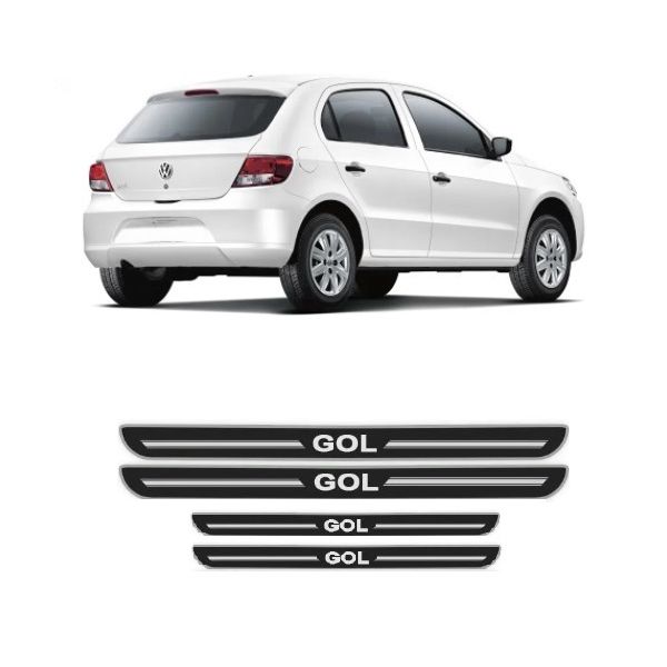 Soleira Porta Gol 4 Portas Resinado Preto URA