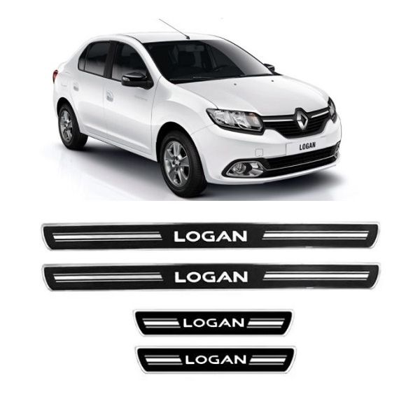 Soleira Porta Logan Sedan Resinado Preto URA