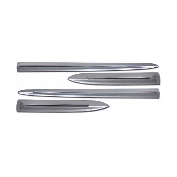 Kit Friso Lateral HRV Prata Platinum Com Friso Cromado Sean Car