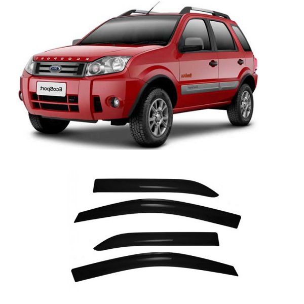 Calha de Chuva Defletor Ecosport 2003 a 2012 4 Portas TG Poli