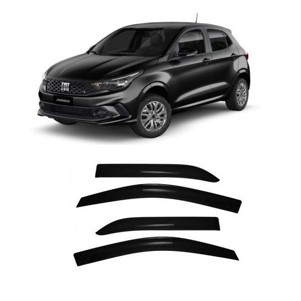 Calha de Chuva Defletor Argo 2017 a 2023 e Pulse 2021 a 2023 TG Poli