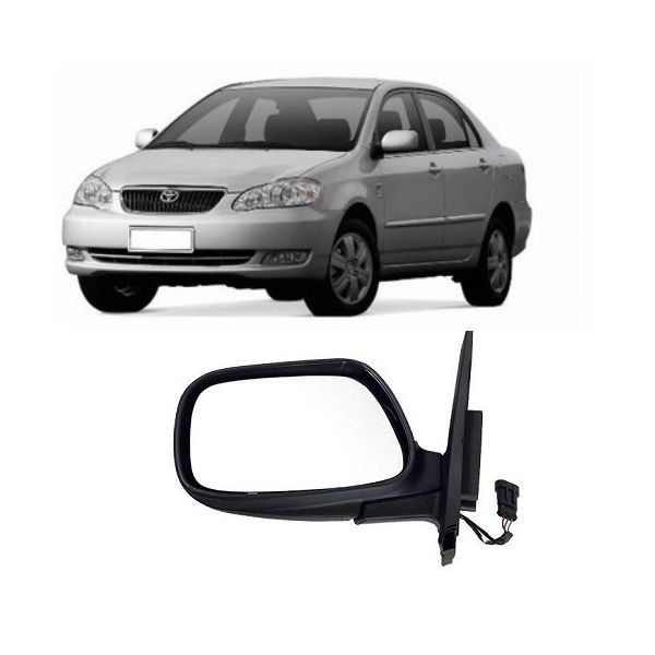 Retrovisor Corolla 2002 a 2007 Esquerdo Elétrico Retrovex
