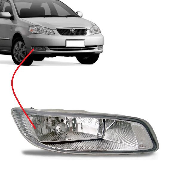 Farol de Milha Auxiliar Corolla 2006 a 2008 Fielder 2008 a 2009 Direito
