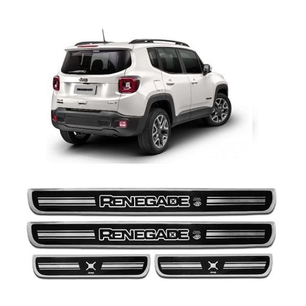 Soleira Porta Renegade Resinado Premium Preto URA