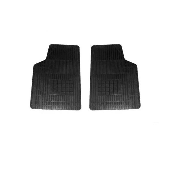 Tapete de Borracha Universal 2 Peças Dianteira Preto
