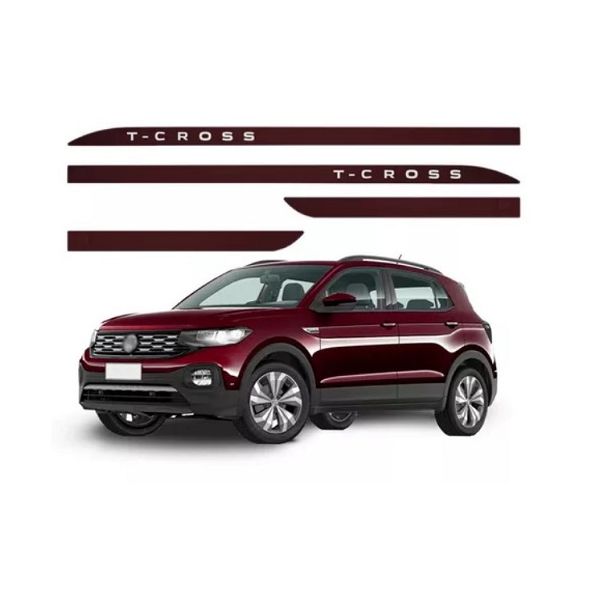 Kit Friso Lateral Slim T-Cross Vermelho Crimson Sean Car