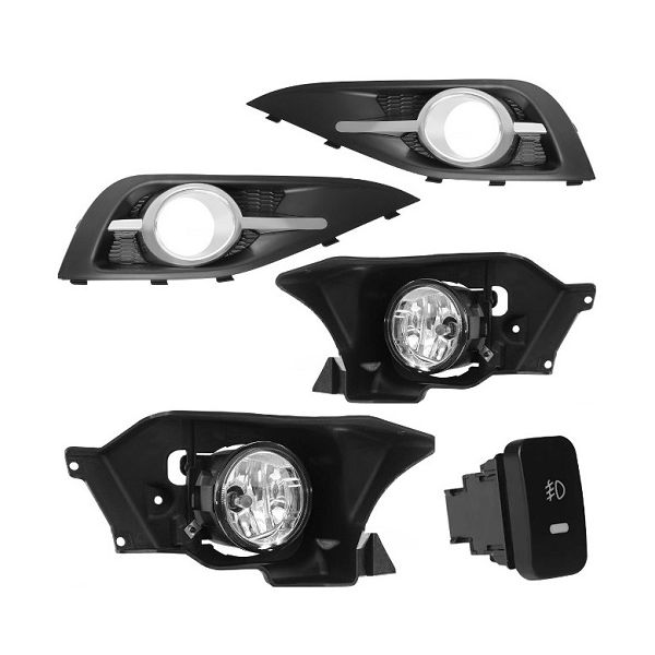 Kit Farol de Milha CRV 2012 a 2015 Botão Modelo Original Suits