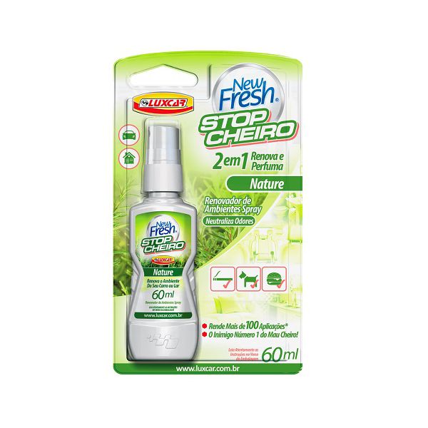 Stop Cheiro New Fresh Nature Spray 60ml Luxcar