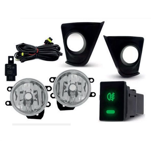Kit Farol de Milha Corolla 2015 a 2017 Botão Modelo Original Suits