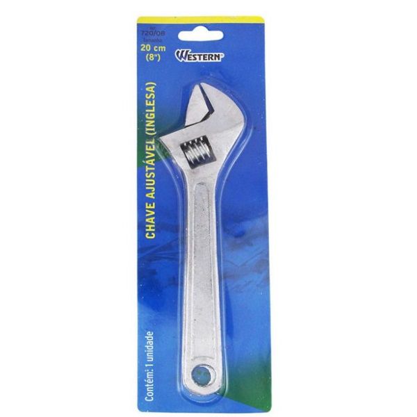 Chave Inglesa Ajustável 20 cm Western