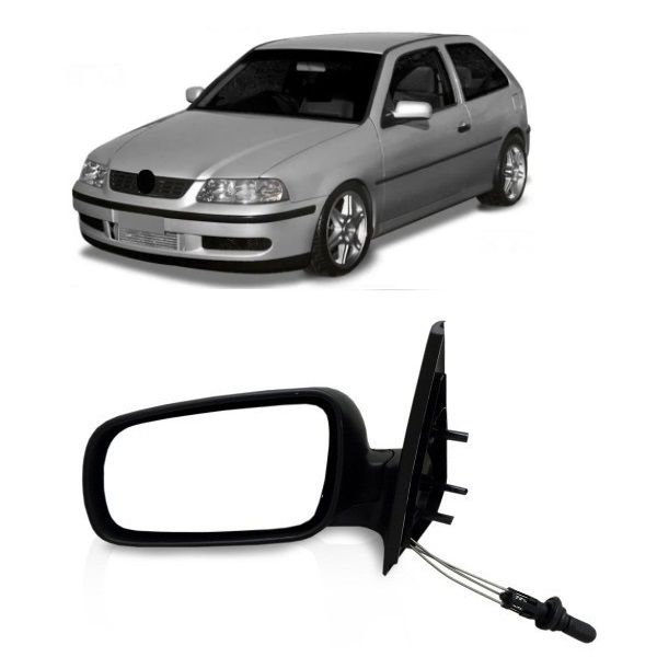 Retrovisor Gol G3 2000 a 2005 2 Portas com Controle Esquerdo Retrovex