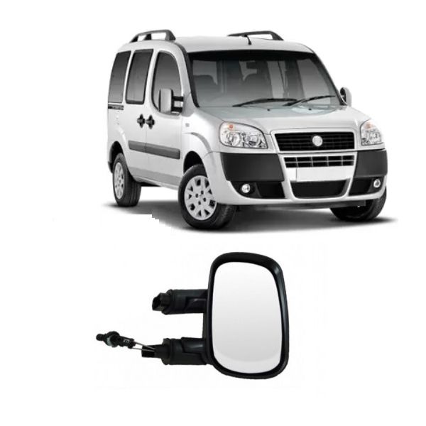 Retrovisor Doblo 2004 a 2009 Direito com Controle Retrovex