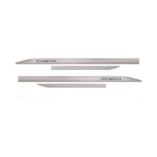Kit Friso Lateral Creta Prata Metal Slim Flash
