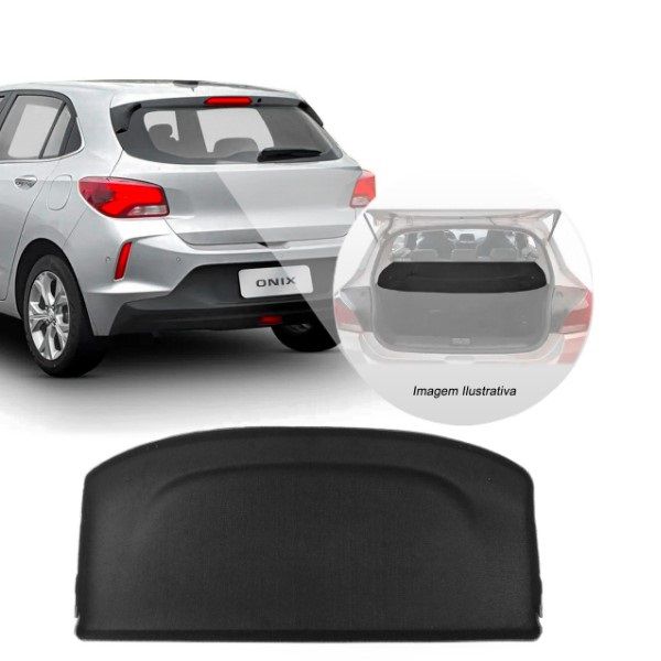Bagagito Tampão de Porta Malas Onix Hatch 2020/ Carpete Preto