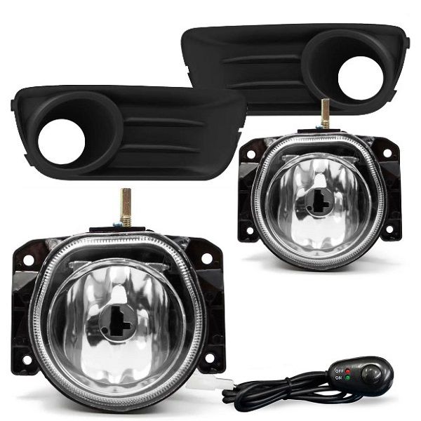 Kit Farol de Milha Palio Fire Economy Botão Alternativo Suits