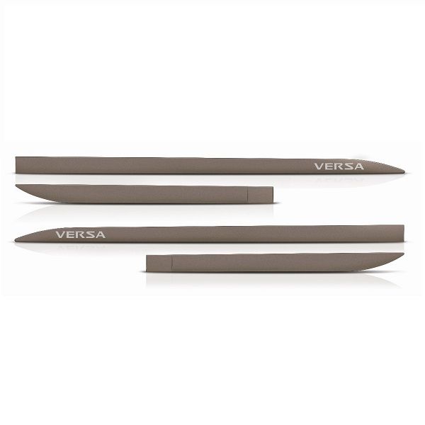 Kit Friso Lateral Slim Versa Cinza Titanium Flash