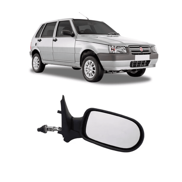 Retrovisor Uno Fire 2006 a 2012 4 Portas Direito com Controle Retrovex
