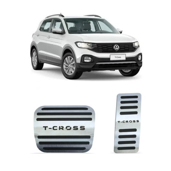 Pedaleira T-Cross Automático (Todos) Aço Inox GPI