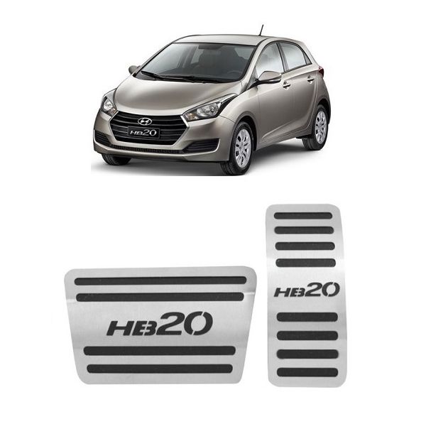 Pedaleira HB20 Automático (Todos) Aço Inox GPI