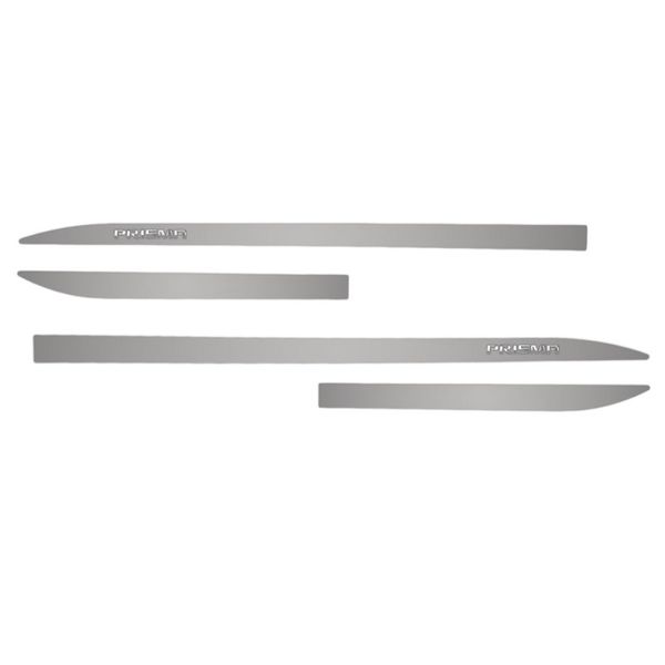 Kit Friso Lateral Slim Prisma 2013 a 2021 Prata Switchblade com Nome Cromado