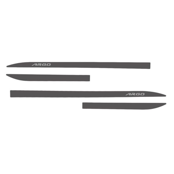 Kit Friso Lateral Slim Argo 2017/ Cinza Silverstone com Nome Cromado
