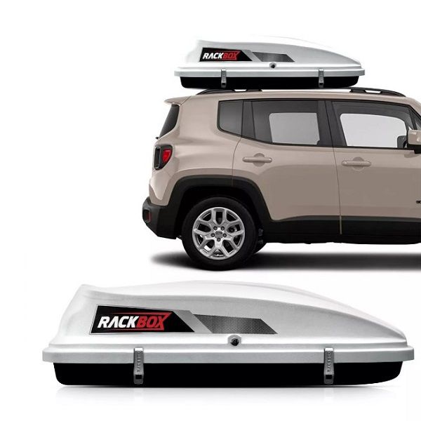 Bagageiro Fechado 360 Litros Branco Rackbox