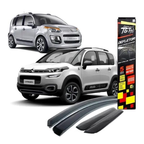 Calha de Chuva Defletor Air-Cross 2010 a 2021 C3 Picasso 2011 a 2016