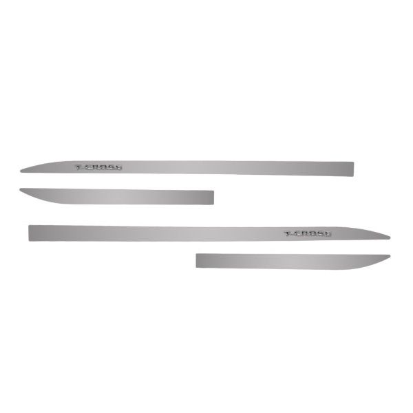 Kit Friso Lateral Slim T-Cross 2019/ Prata Sargas com Nome Cromado