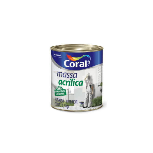Massa Acrilica 1,5Kg Coral