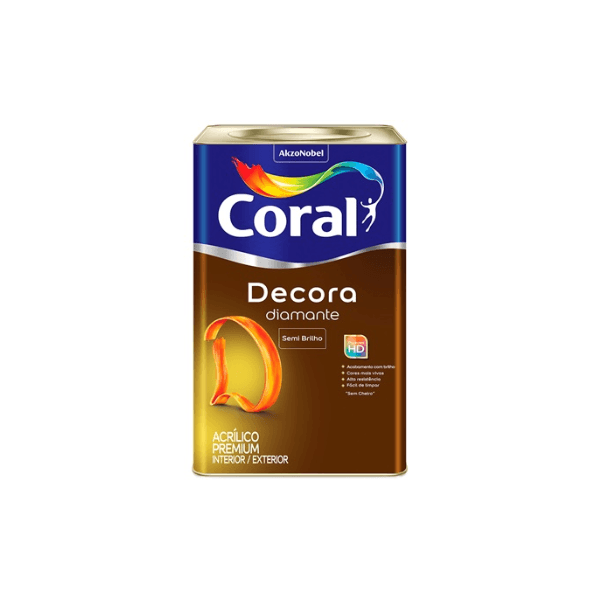 Decora Acrilico Premium Semi-Brilho 18L Branco Coral