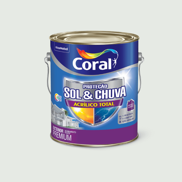Tinta Proteção Sol E Chuva Total Fosco 3,6L Coral
