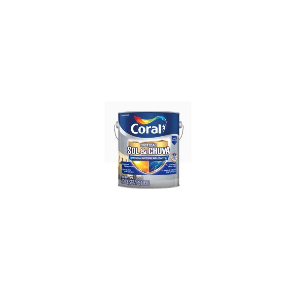 Impermeabilizante Proteção Sol E Chuva 3,6L Fosco Branco Neve Coral