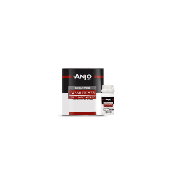  Kit Preto Fosco Vinilico + Catalisador 0,9l - Anjo