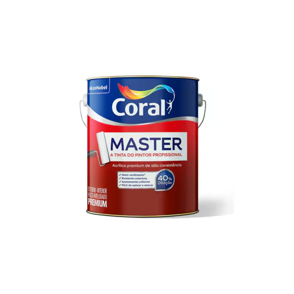 Tinta Acrilica Master Branco 3,6L Coral 