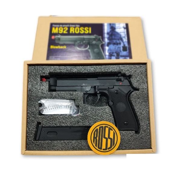 Pistola Airsoft Rossi M9 Full Metal Modelo Beretta - Airsoft e Armas de  Pressão Azsports