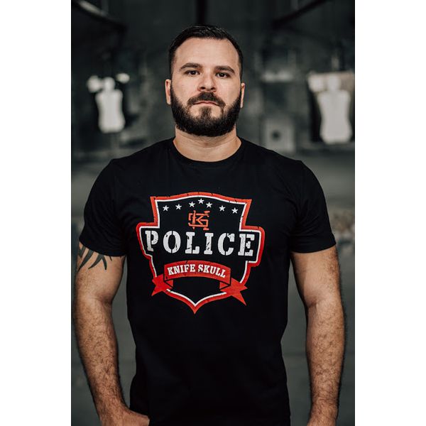 Camiseta Knife Skull Police