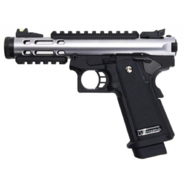 Pistola Airsoft GBB WE GALAXY HI-CAPA SERIES SLIDE R SILVER WE-GX03A-SVR