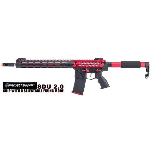 Rifle Elétrico Airsoft APS GHOST PATROL SIVER EDGE M4 RED PHANTOM