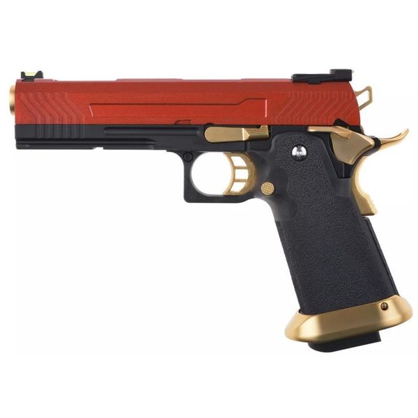 Pistola Airsoft GBB ARMORER WORKS GBB HI-CAPA FULL METAL AW-HX1104 RED / GOLD