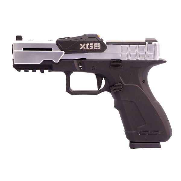 Pistola Airsoft GBB POSEIDON XG8 CLOSE COMBAT TACTICAL BLOWBACK SILVER & BLACK