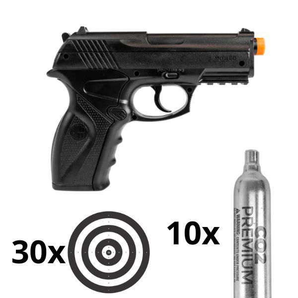 Pistola de Pressão CO2 Rossi R11 (C11) 6mm - COMBO