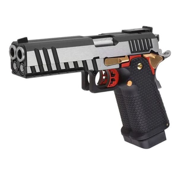 Pistola Airsoft GBB ARMORER WORKS HI-CAPA AW-HX2101 BLOWBACK BLACK / SILVER