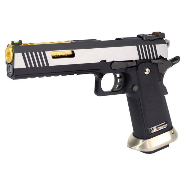 Pistola Airsoft GBB WE HI-CAPA 6" IREX FULL-AUTO BLACK / SILVER / GOLD