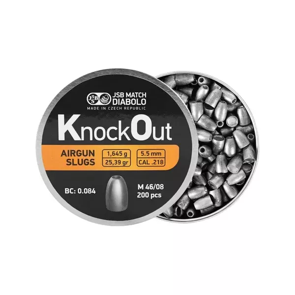 Chumbo JSB SLUG KNOCK OUT 25,39g - 1,645g - 5.5mm cal 218