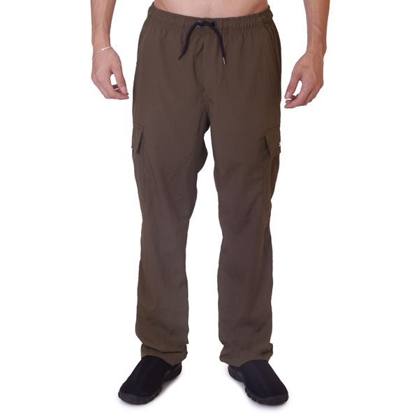 Calça Cargo Masculina Esporte Pesca Bad Fish Verde Oliva