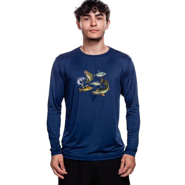 Camisa Manga Longa Masculina Dry Fit Bad Fish - Peixes