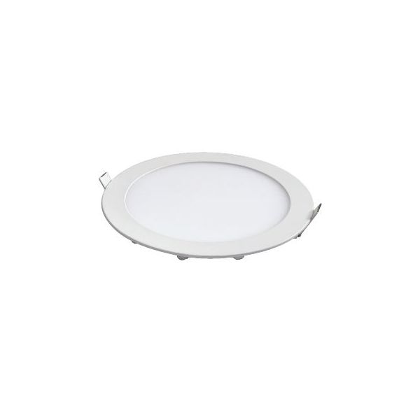 LUMINÁRIA LED DOWNLIGHT SLIM REDONDO 24W 3000K - LUZ AMARELA