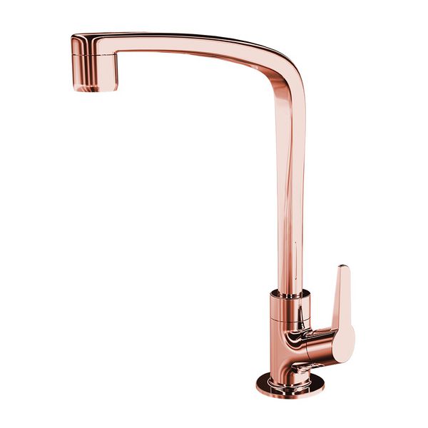 TORNEIRA P/ COZINHA DE MESA BICA MÓVEL ROSE GOLD