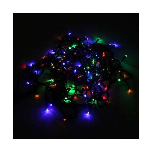 CORDÃO COM 100 LEDS COLORIDO 127V - PISCA PISCA